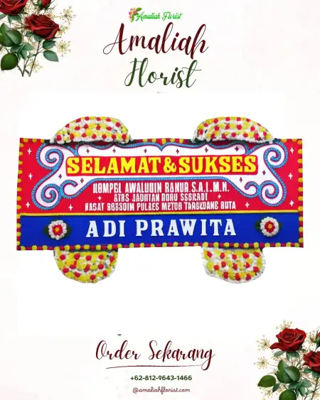Papan Bunga Ucapan Selamat Penggarutan