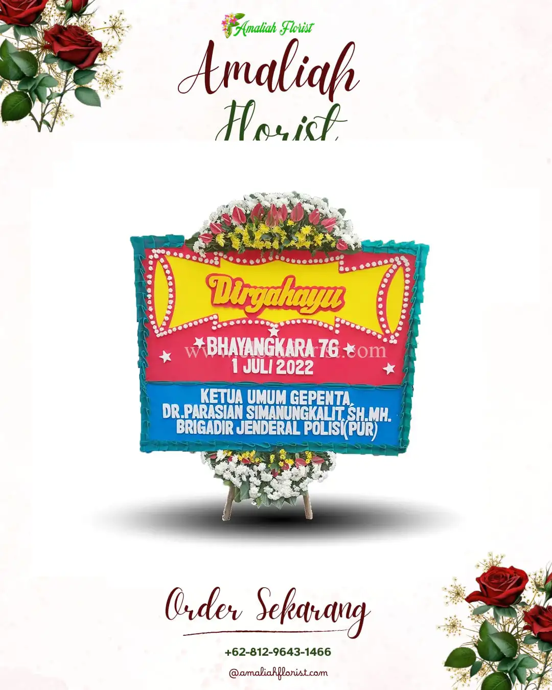 Papan Bunga HUT Ulang Tahun Penggarutan